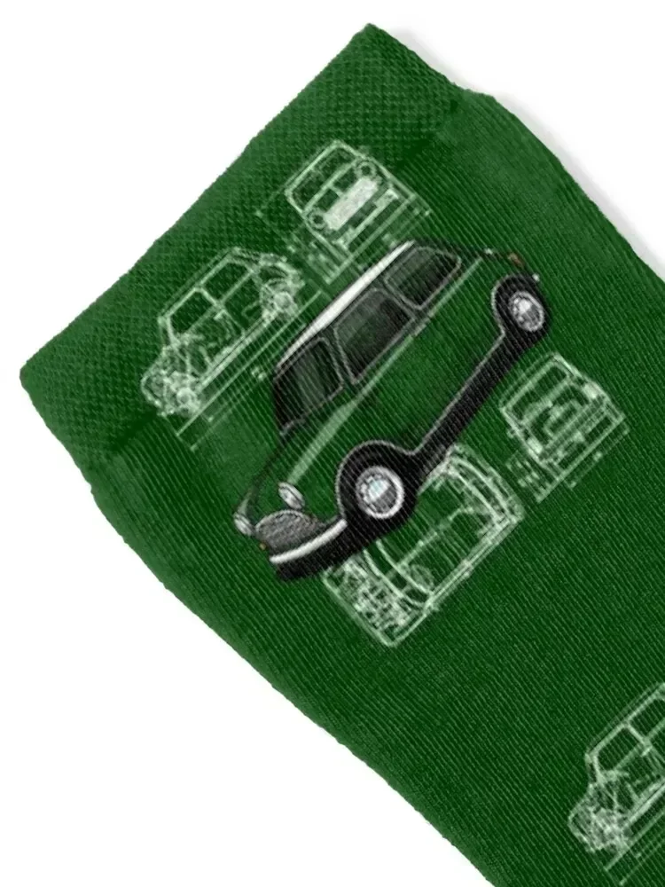 Copia de My drawing of the first utility vehicle to win the Monte Carlo Rally Socks winter thermal cotton Men's Socks Women's