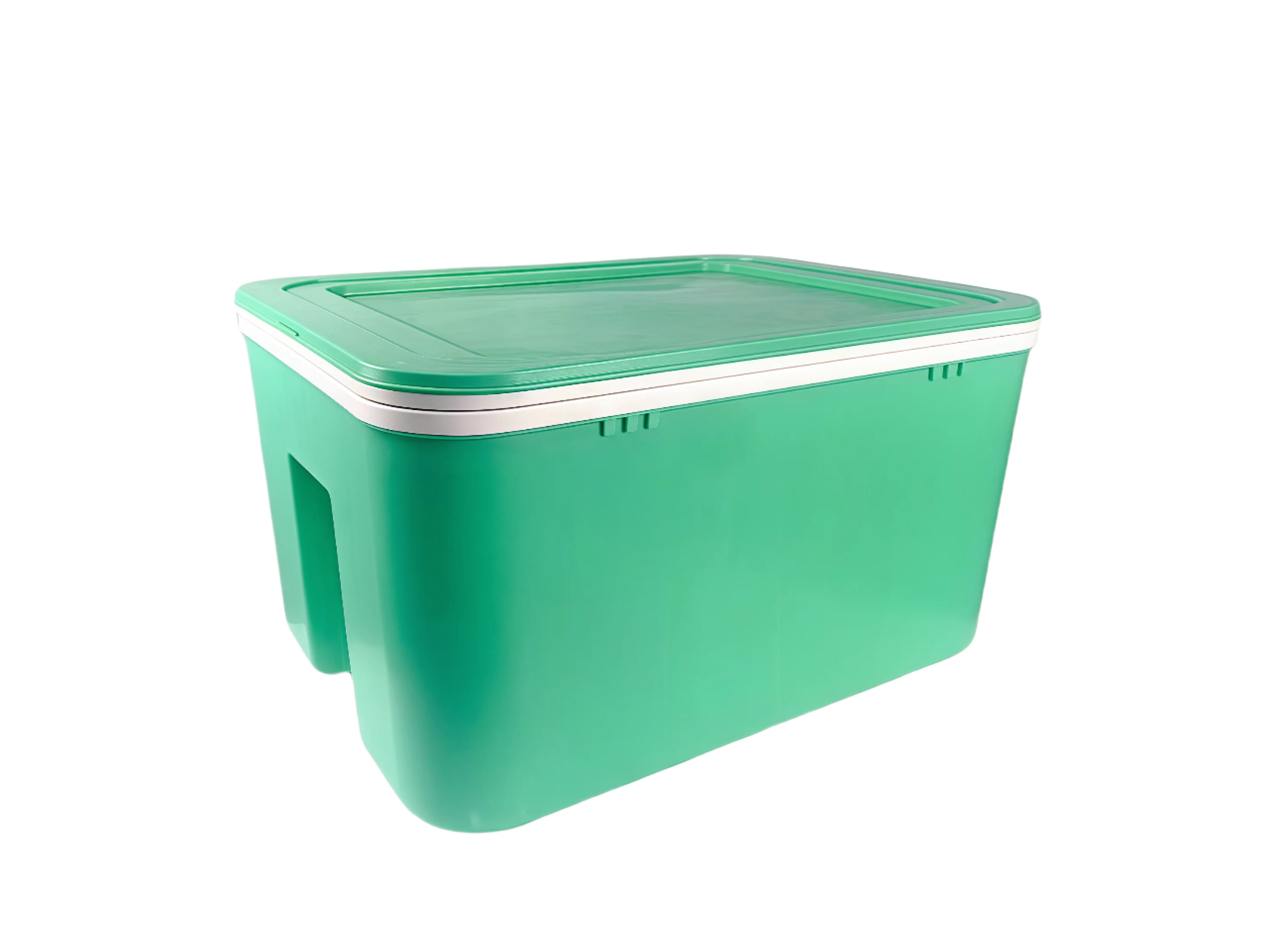 PP-66L OEM مخصص PP حقن مصبوب صندوق تبريد معزول قابل لإعادة الاستخدام لتوصيل الطعام ، صندوق معزول