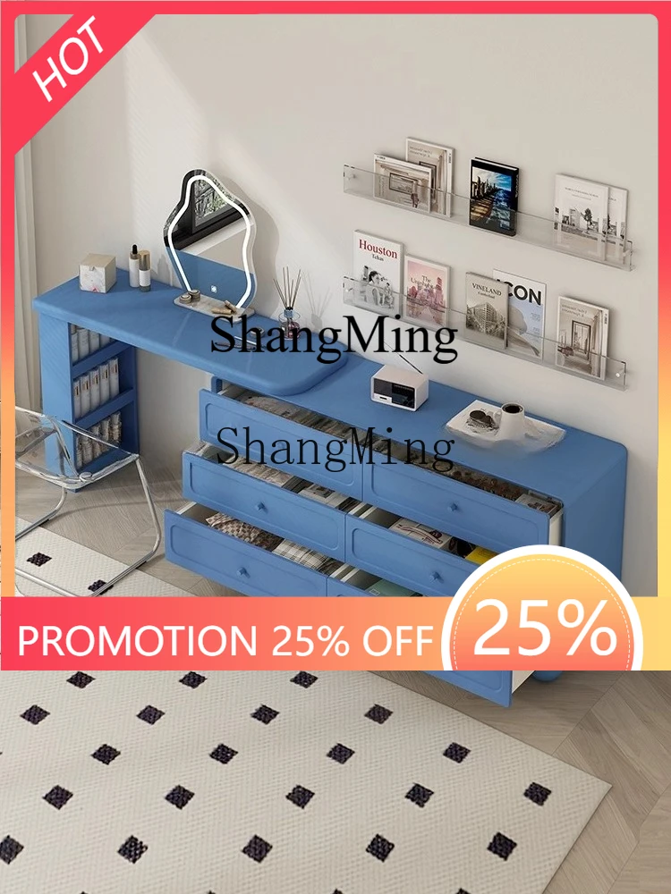 

FG good-looking simple tone cream wind, bedside chest, dresser, integrated bedroom telescopic table