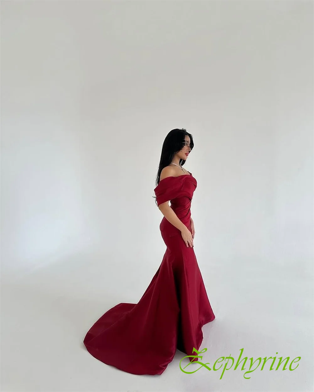 Customized Elegant Satin Strapless Evening Dress Exquisite Mermaid Prom Dresses High Quality Special Occasion Gowns