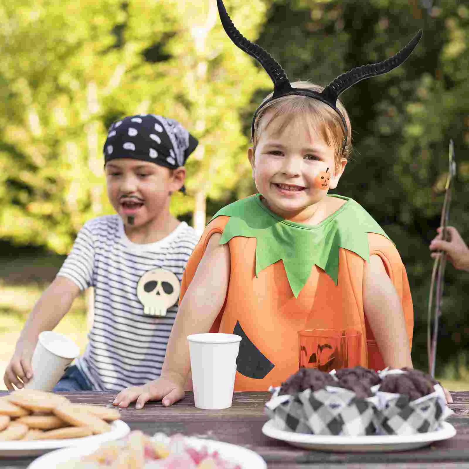 Diadema con garra, cuerno gótico, moda para el cabello, tocado de Halloween, accesorios de antílope, color negro
