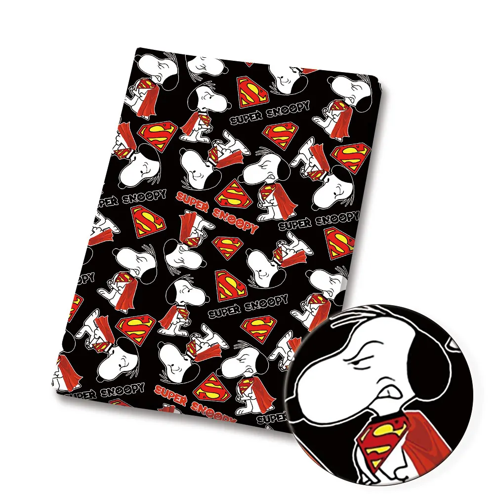 

TAKARA TOMY 35546 Snoopy fabric140CM Cartoon Polyester cotton fabric Patchwork Tissue Kid Home Textile Sewing Doll Dress Curtain