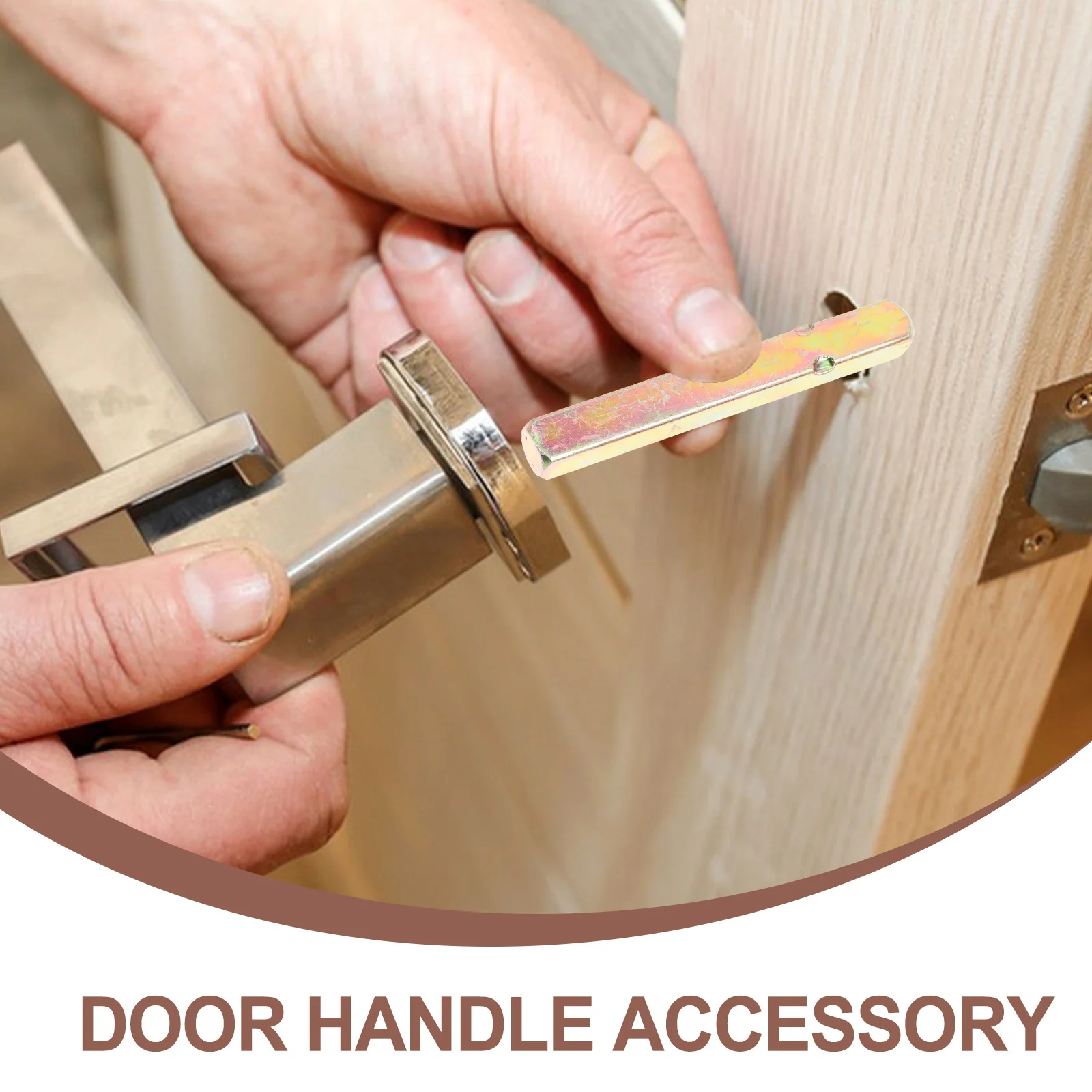 2 قطعة مقبض الباب المغزل بار 65 مللي متر الصلبة الحديد مستقيم مربع محرك المغزل ل خمر مقبض الباب استبدال الأجهزة #5