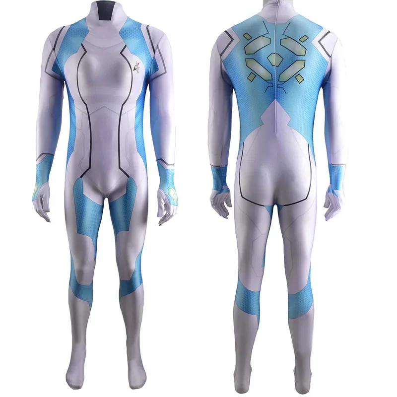 Metroid Dread Girls Cosplay Costume Printed Spandex Halloween Costumes For Bodysuit Zentai Cosplay Costume Women Female