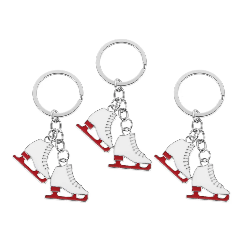 

Набор из 3 металлических брелоков для ключей в виде милых коньков, подвеска для сумки, модный аксессуар, подарок, брелок для коньков