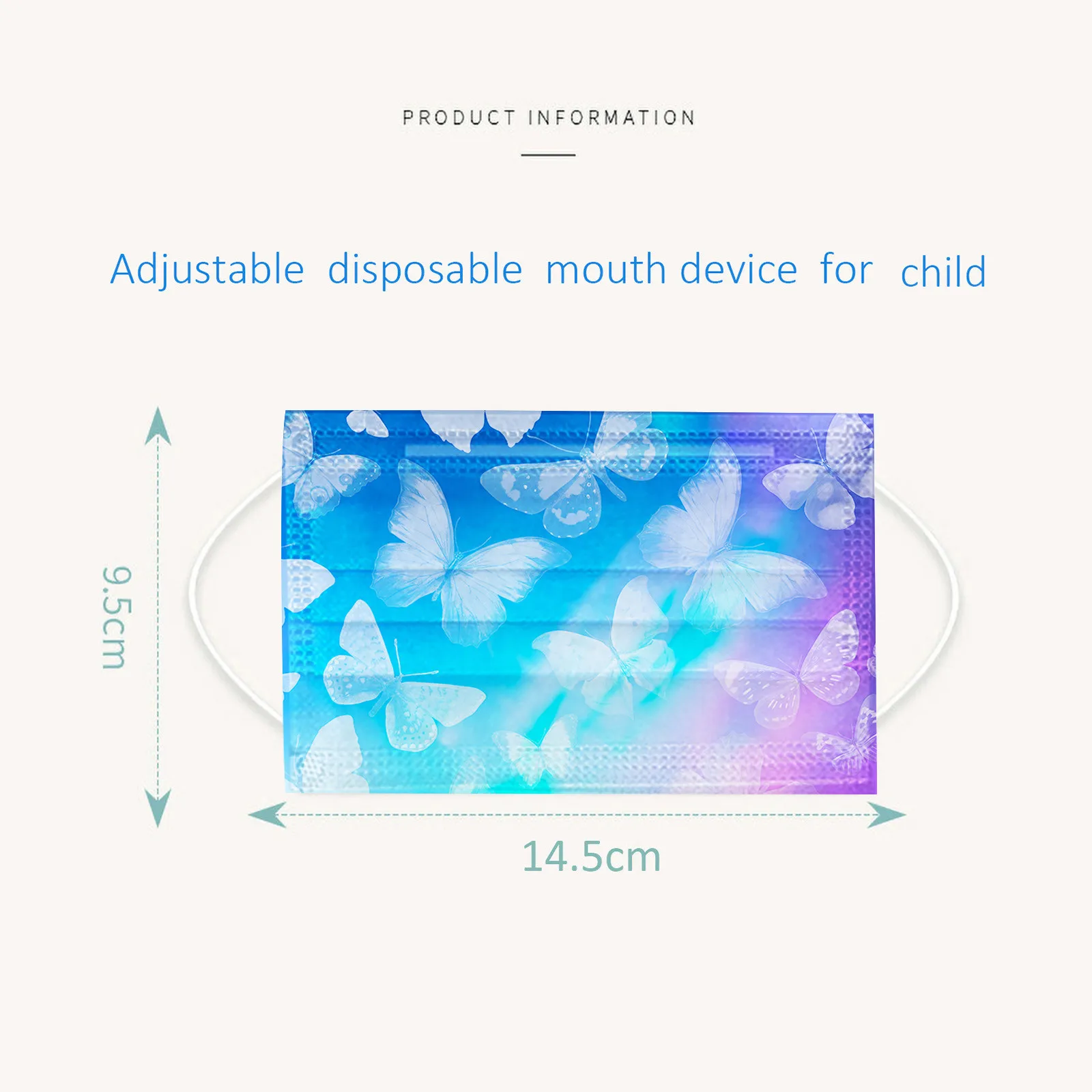 Children'S Printed Disposable Masks 10pcs Children'S Masks Cartoon Daily Campus Scene Colorful Protection Life Decoration