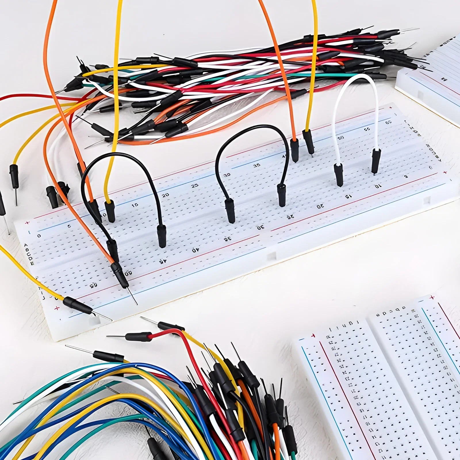65Pcs Breadboard Wire 25 20 16 12CM Solderless Power Jumper Cable Kit PVC Flexible DIY Electron Line 2 Pin Connector Mixed