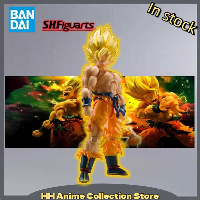 

In Stock Bandai SHF Son Goku The Legendary Super Saiyan Battle Damaged 3.0 Body Dragon Ball Figure Collection Gift