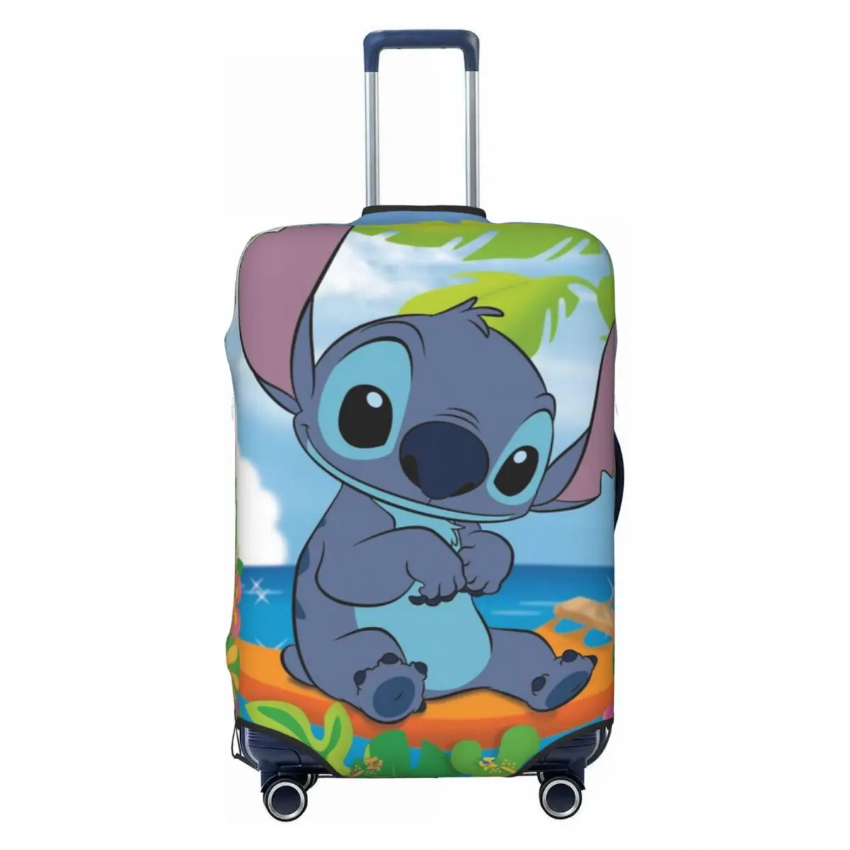

Custom Funny Stitchs Adventure Anime Suitcase Cover Dust Proof Luggage Protective Covers for 18-32 inch