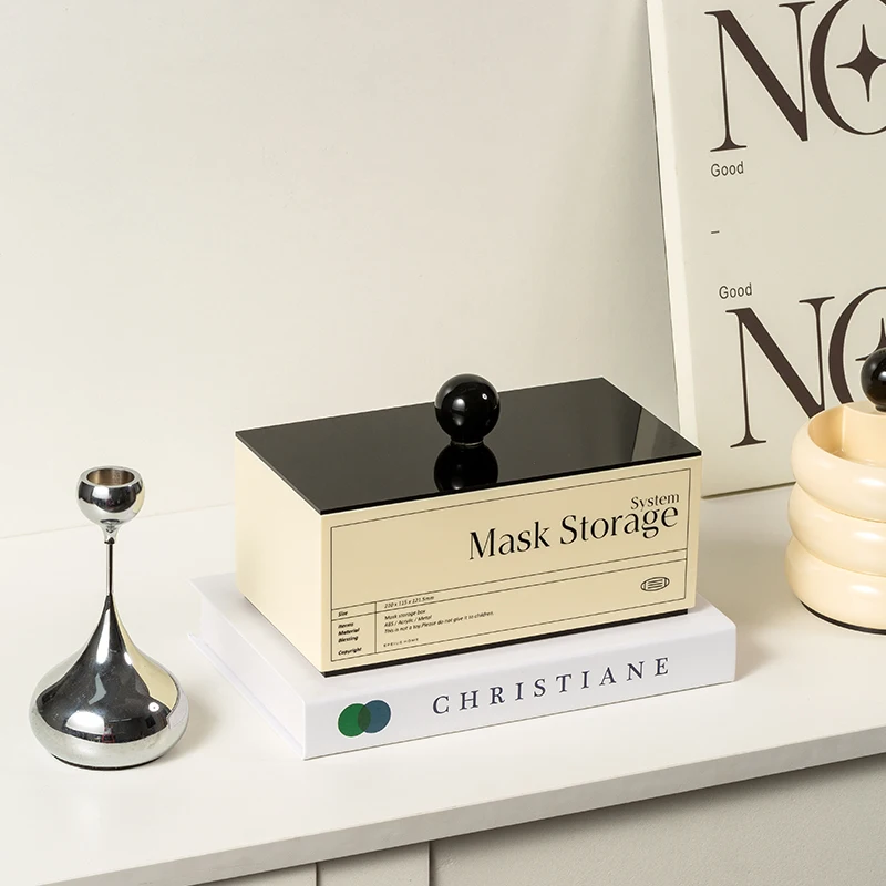 【Epeiushome】 Mask Box Sundries Finishing Acrylic Desktop Storage Box Cosmetics Nordic Ins Simple Style