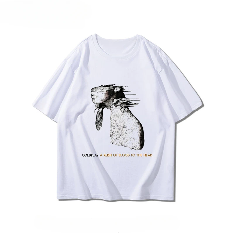 تي شيرت Coldplay بأكمام قصيرة للأولاد والبنات صيفي لندن بديل Rock للأولاد والبنات مطبوع عليه رسومات كاجوال من القطن