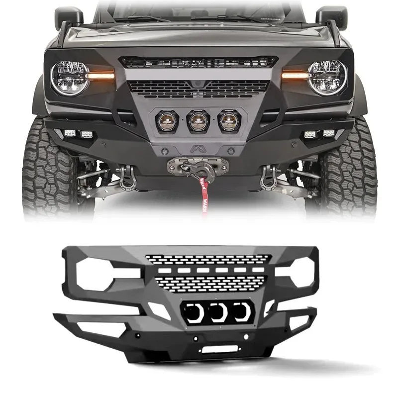 

Suitable for Lie Horse Front Bar 21-24Bronco Armor Front Bar Competitive Bumper Ford Lie Horse Front Bar