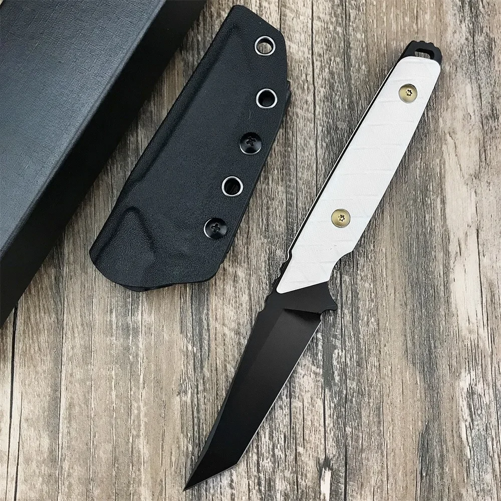 

Стальной уличный нож класса D2 — нескользящая ручка G10, сверхмощный нож с фиксированным лезвием для полевых операций и выживания в дикой природе
