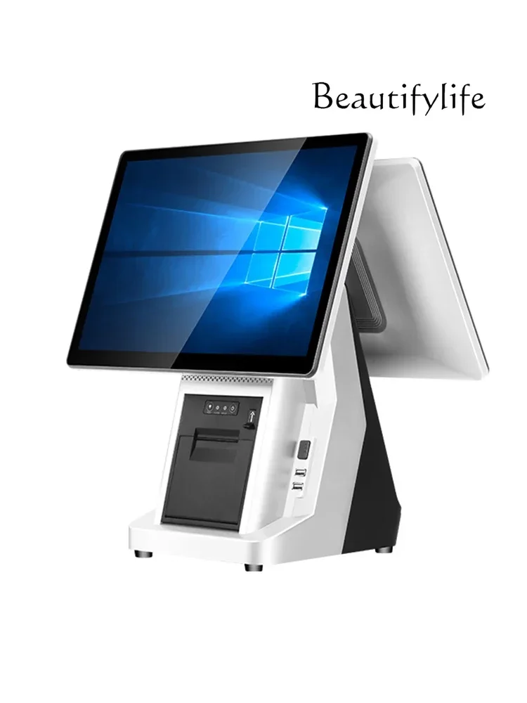 Dual Screen Cash Register Integrated Touch Screen Milk Tea Catering Supermarket and Convenience Store Cloud Cash Register