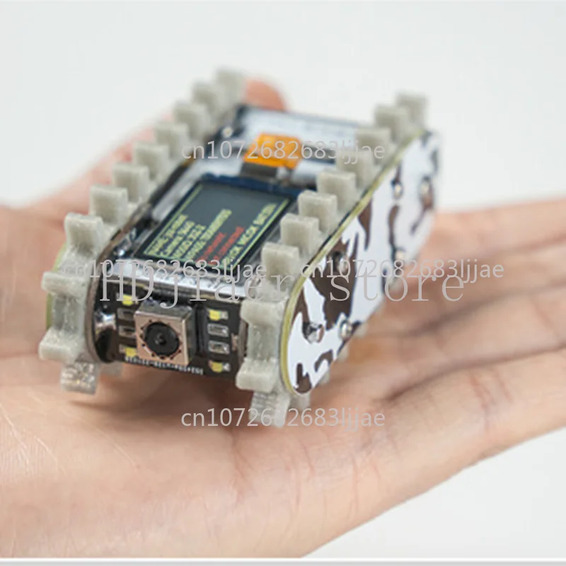 ESP32 Remote Control Tank Model – All-Metal Chassis for Tractor/Crawler/Balance Car/Truck, WiFi RC Scout Robot Car
