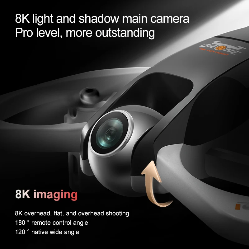 XIAOMI MIJIA S3 Drone 8k Professional HDDual Camera Aerial Photography Colorful Lighting Remote Control Aircraft Quadcopter Toy