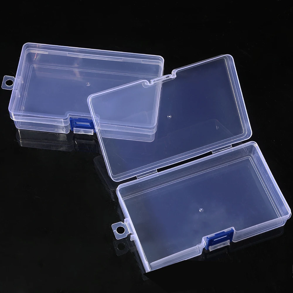 Transparent Plastic Storage Boxes Jewelry Box Empty Storage Box Container Beads Earring Box Jewelry Rectangle Case 145*85*35mm