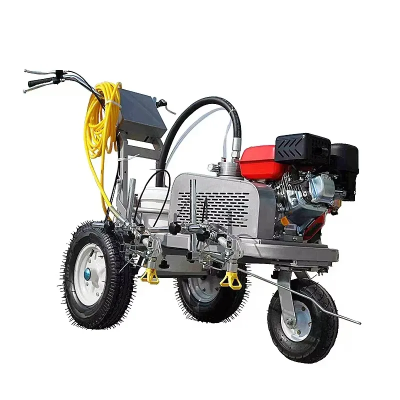 

Airless wire stripping machine Road construction hand push cold paint road marking machine