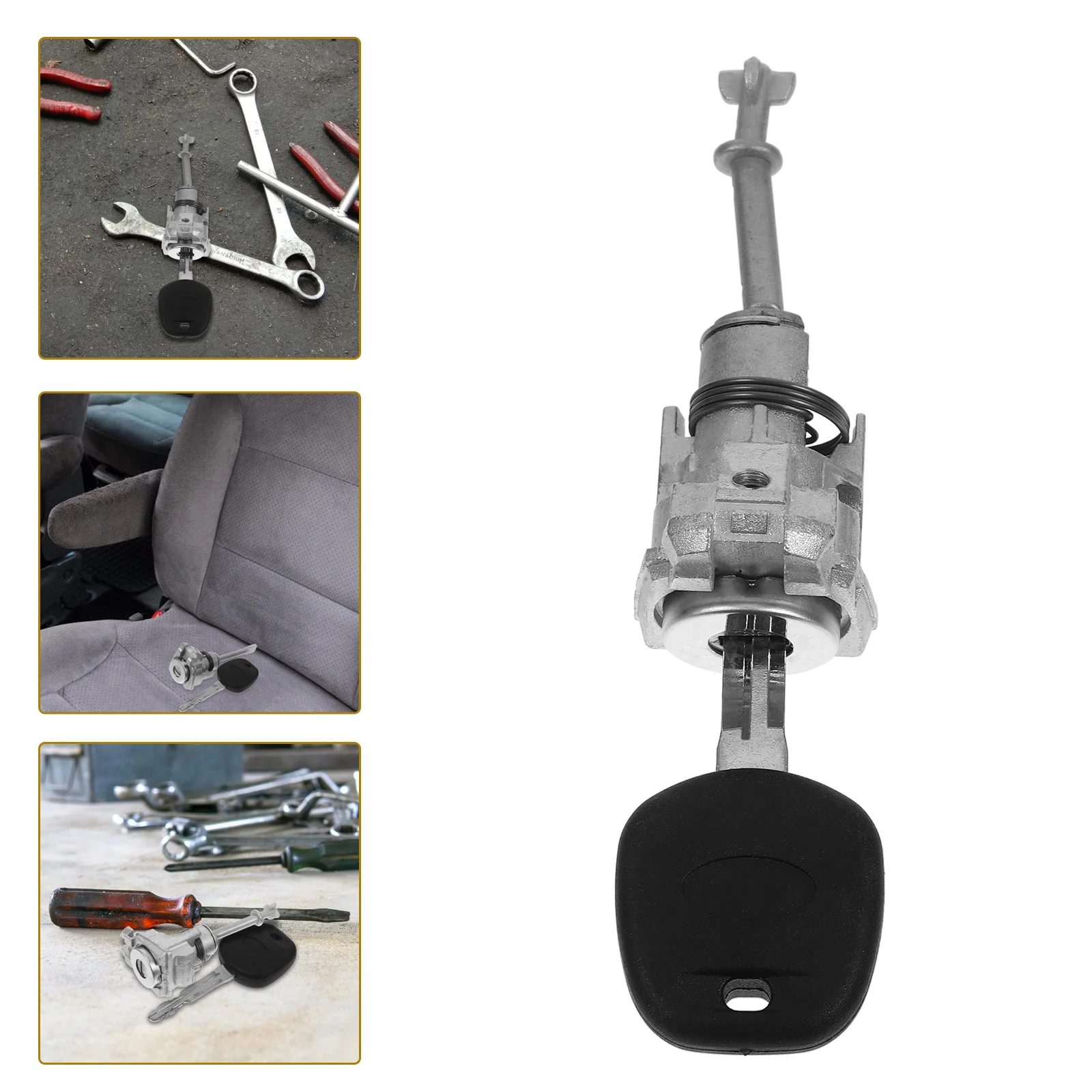 

Door Lock Driver Side Cylinder Handle Locks Keys Replacement for Automotive Front