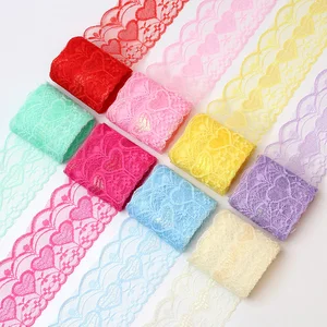 Fina fita brilhante para decoração, tecido de renda bordado, tecido para costurar vestido cortina, fita têxtil Home, artesanato de casamento DIY, 5 jardas, 10 jardas, 75mm 10 principais vendas pijama feminino colado - №4