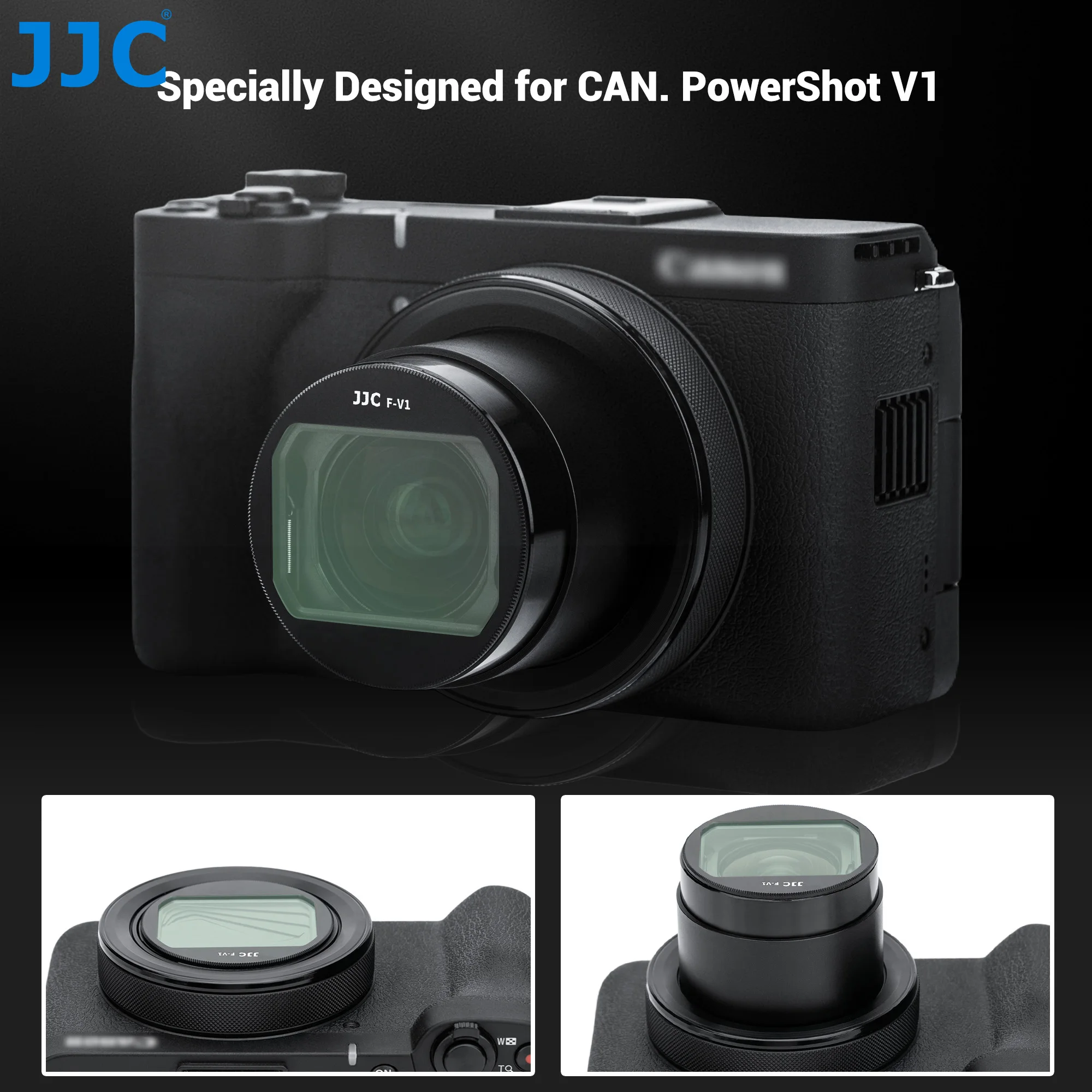 JJC UV Protective Filter for Canon PowerShot V1 Camera Accessories