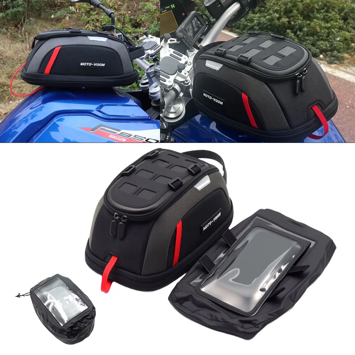

Quick Release Fuel Tank kits For DUCATI 1200 Tiger1200GT BMW R1250GS Tank Bag R1200GS Accessories Fuel Tank Bag Waterproof