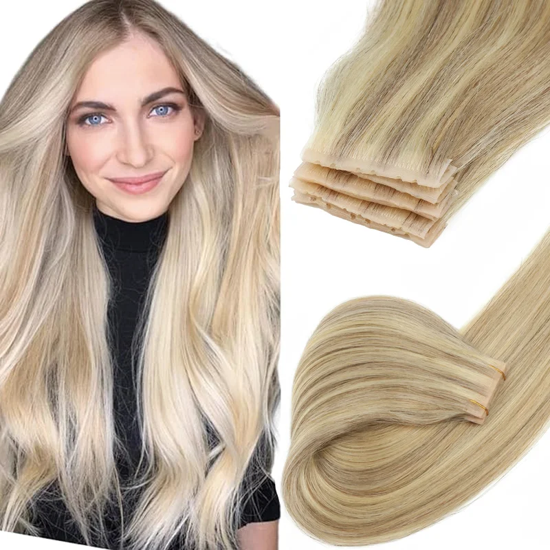 

Машина REMY ввела PU кожи увлажненные расширения волос 10PCS две вкладки микро бусины с точными отверстиями невидимые увлажненные реальные человеческие волосы