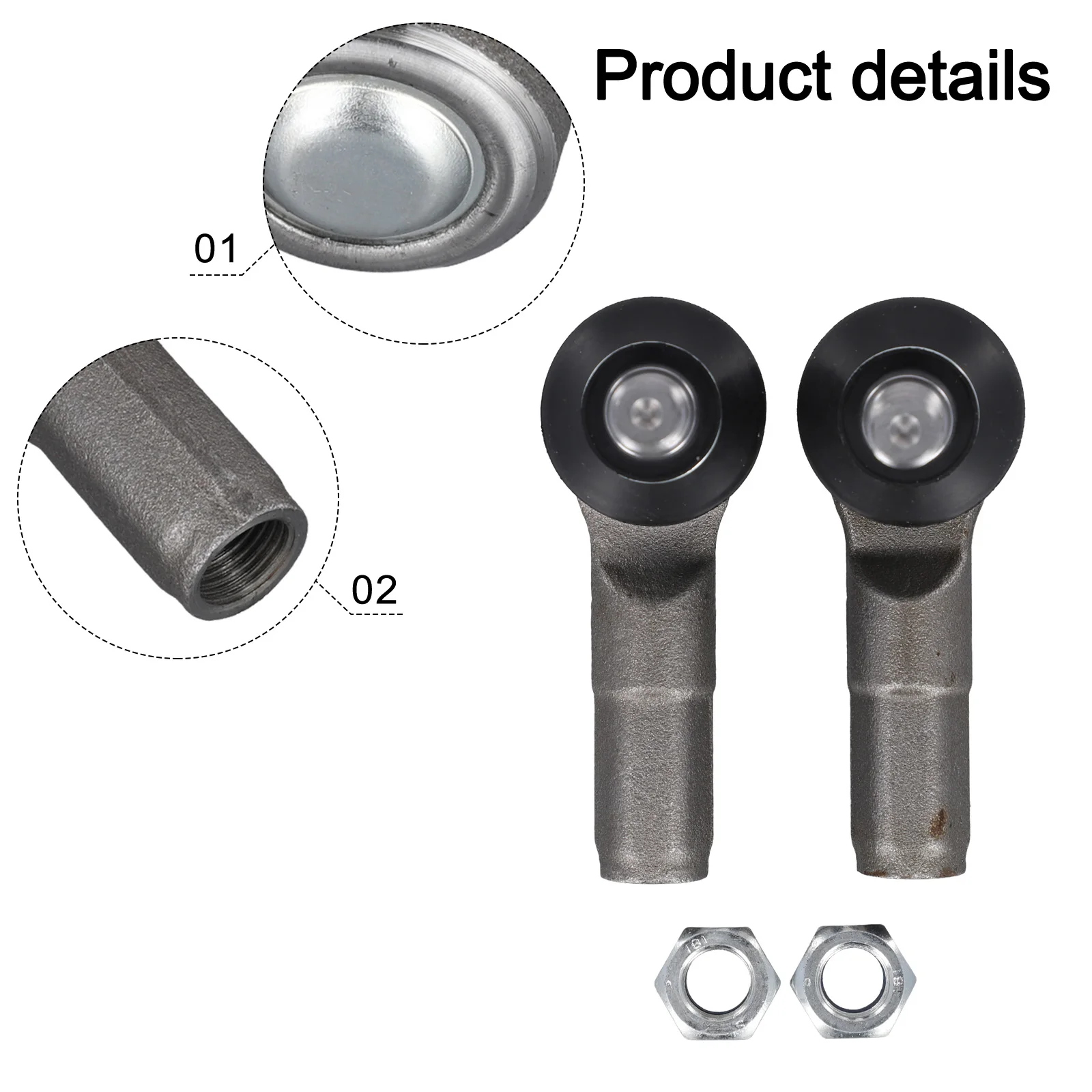 مجموعة أجزاء تعليق معدنية بديلة مكونة من قضبان ربط خارجية لسيارة Ford For Fiesta من نطاق عام 2008 إلى 2017