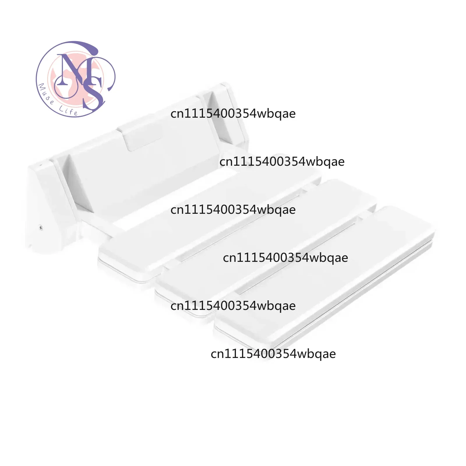 ZOCI-FOR-90° Folding Wall Mounted Shower Seat Waterproof Bench 130kg Load 32*34cm Bathroom Porch Stool, Replacement Parts*