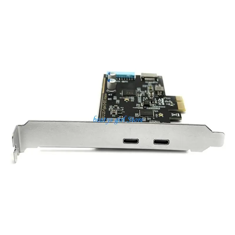 C7AB Computer PCIe Card Provides Two 10Gbps Type C Port Universal Compatibility