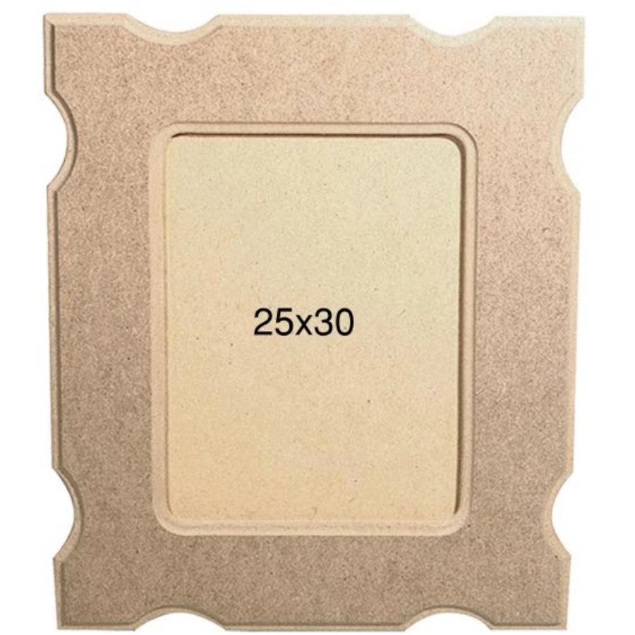 ÇER115 Big Picture Frame, Unpainted Raw Wood Mdf Frame