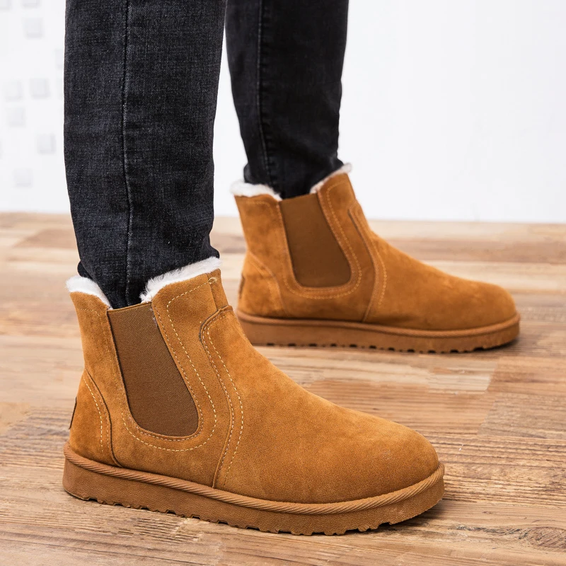 Barefoot Leather Boots With Wool Lining Inside For Women Man Zero Drop Wider Toes Box