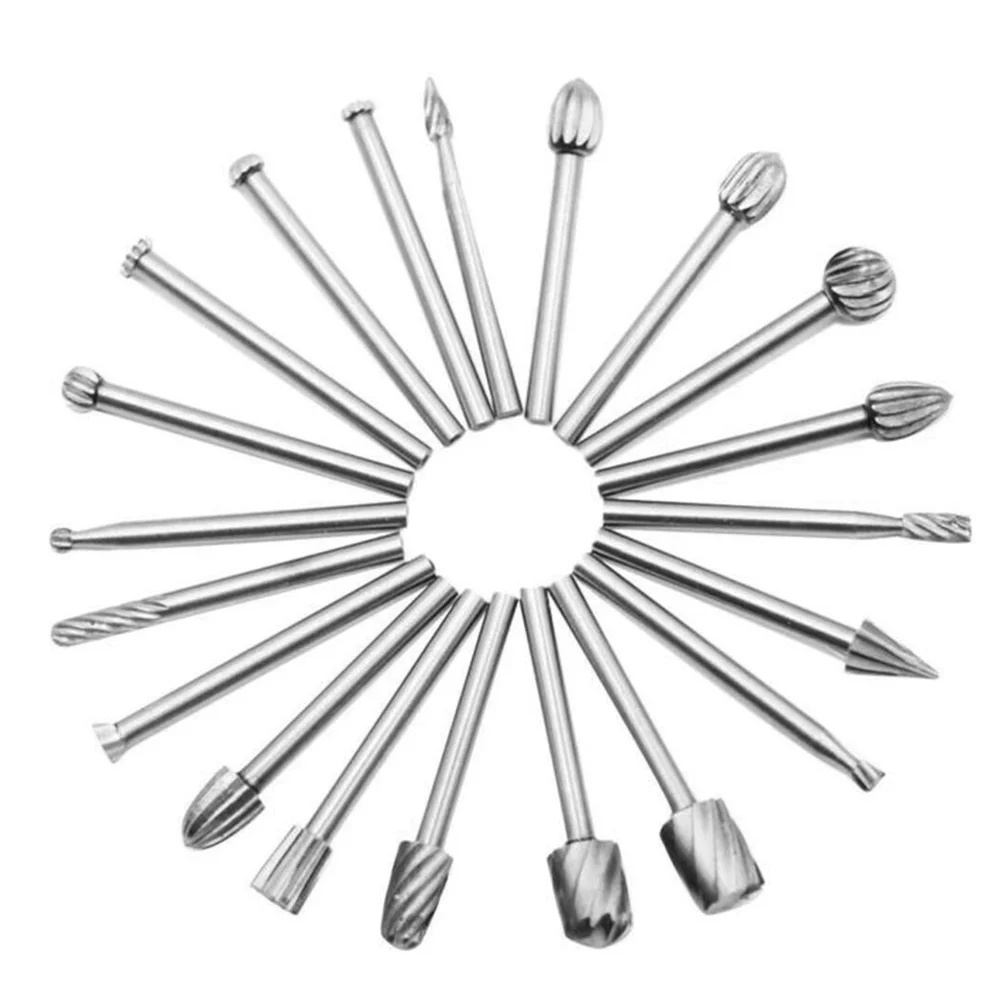 

Metal Carving burrs Rotary Silver Carving Drill Bits Engraving Grooving High Speed Steel Stone Supplies Tools Woodworking