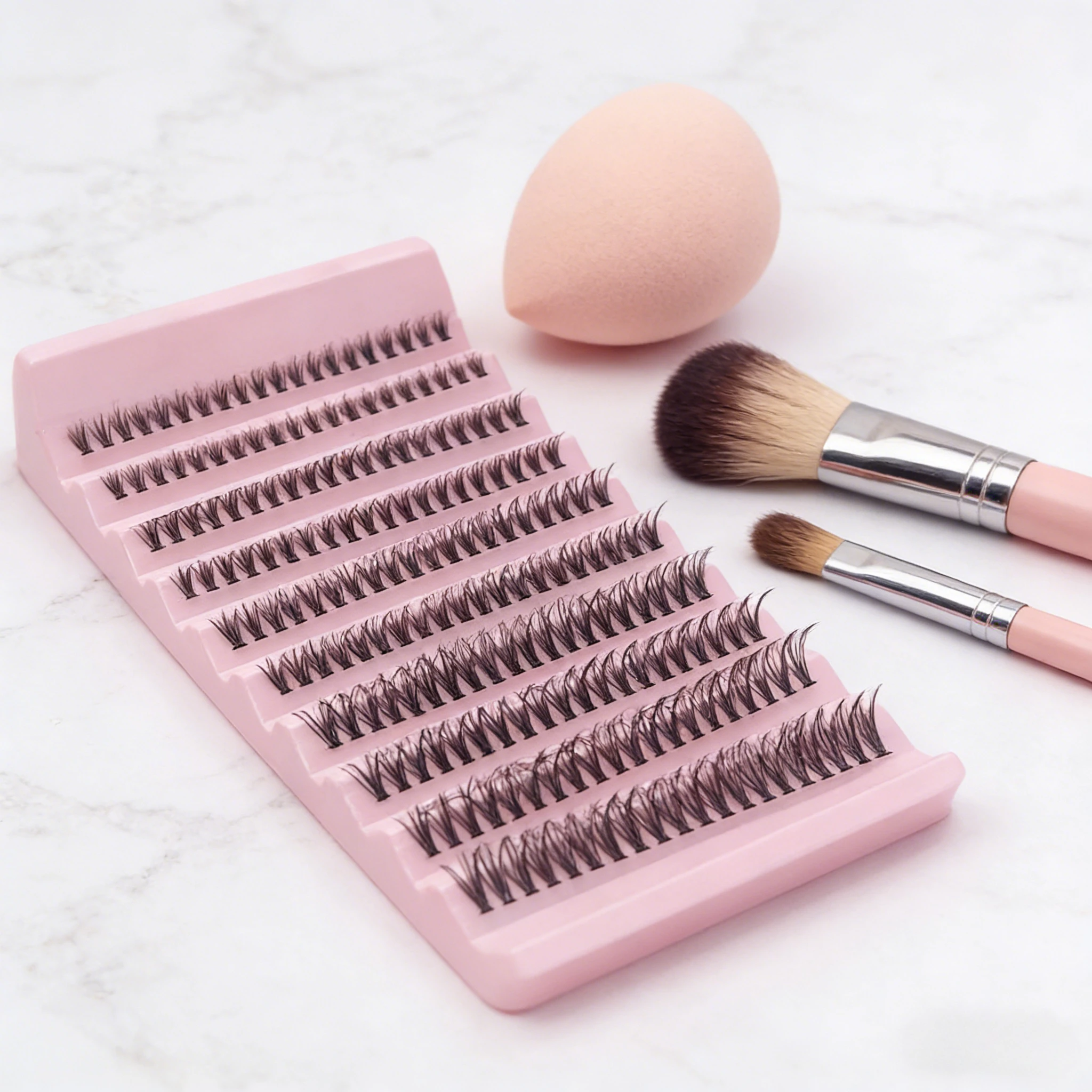 14 Rows 280 Clusters 40D Mix 9-16mm Cluster Lashes Extension Natural Thick Fake Eyelash 3D Strip Individual Lashes