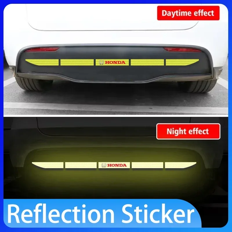 

Car insurance tail car tail safe decorative reflection sticker For Honda Civic Fit Jazz Accord Pilot Passport CRV BRV HRV