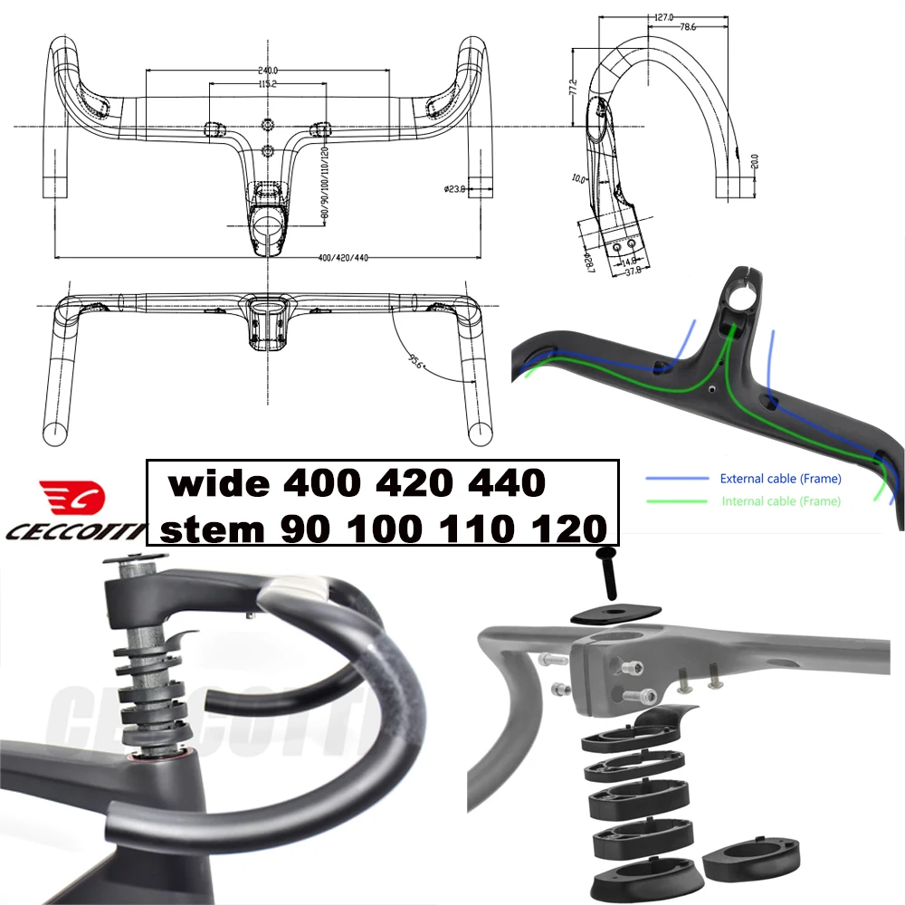 CECCOTTI New Arrival Storage Box Gravel Frame EPS process T1000 carbon fiber bicycle frame UDH Carbon Frame
