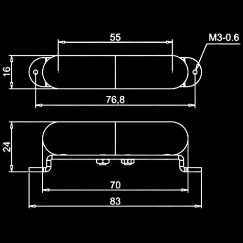 Alnico V  7.5K  Lipstick Tube Single Coil Guitar Pickup Cigar Box Guitar Pickup Vintage Style Electric Guitar Replacement Pick
