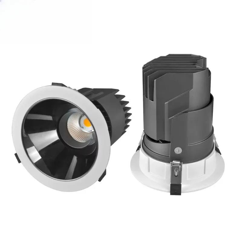 100W Dimmable Anti-Glare Angle Adjustable Aluminum COB 6900-7500lm Modern Embedded LED Indoor Ceiling Light