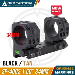 2024 New 34mm Tube SP-4002 4004 Solid 0MIL 0MOA Scope Mount 38mm 1.5inch Heightt with Surfaces for Red Dot Sight Accessories