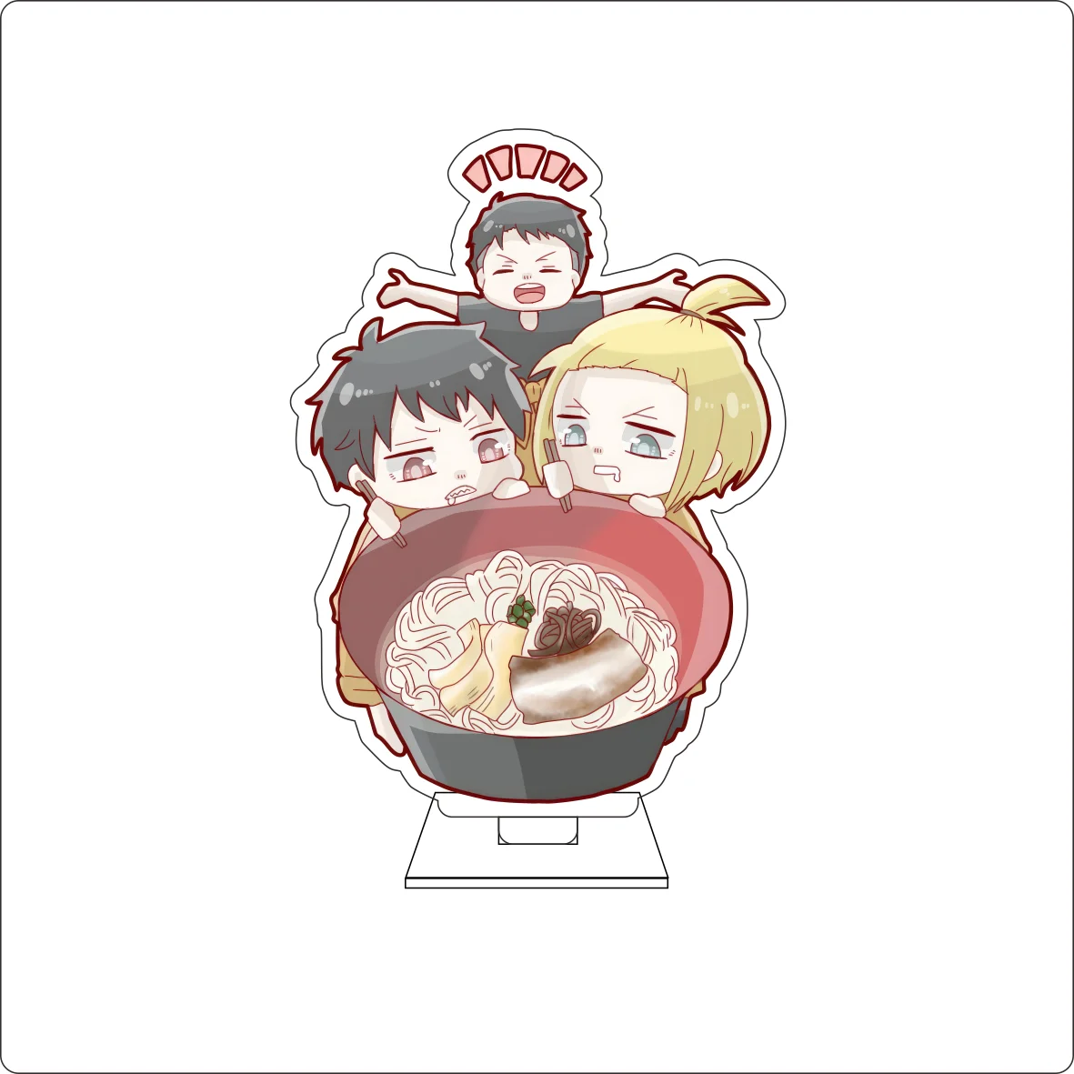 10CM Anime ‌Fire Force Cosplay Cute Acrylic Figure Stand Plate Maki Oze Shinra Kusakabe Ornaments Gifts view 3