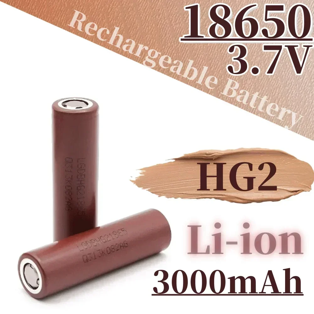 

100% Safe and Durable True Capacity 18650 HG2 3000mAh 3.7V Rechargeable Lithium Battery+Charger