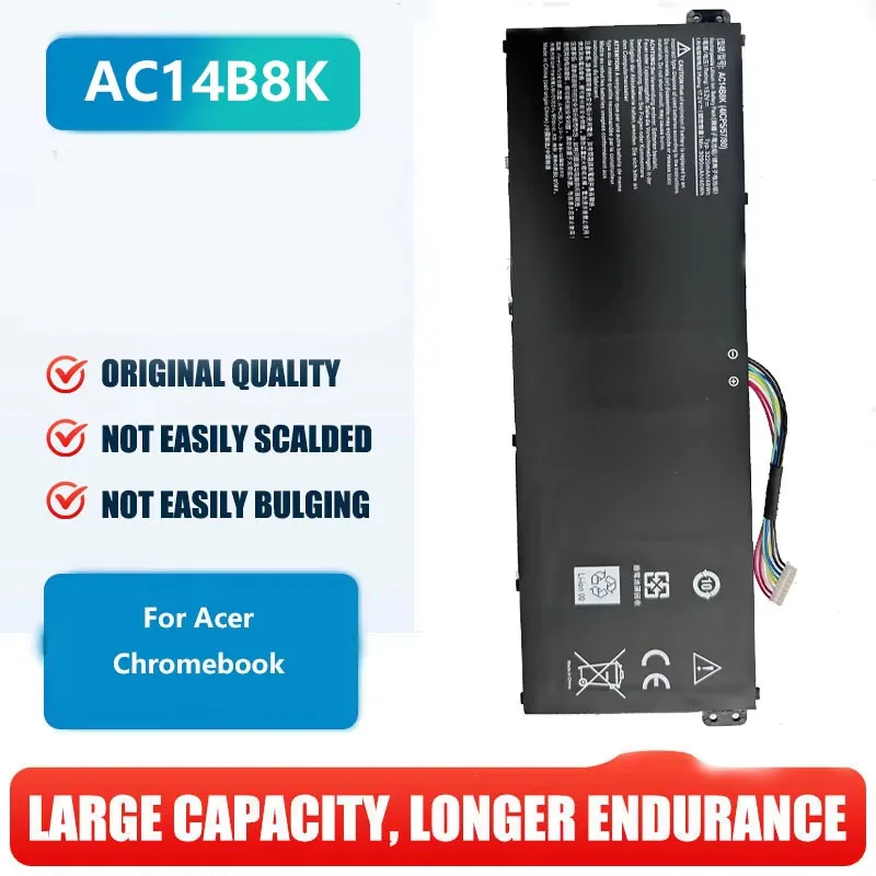 

Lithium battery AC14B8K AC14B3K For Acer Chromebook 11/13/15 CB3-111/531/571 CB5-311/311P C670 C810 C910 Gateway NE511/NE512