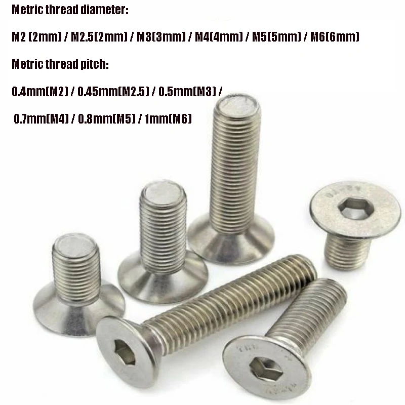 

Винты с шестигранной головкой M2 M2.5 M3 M4, 50 шт.