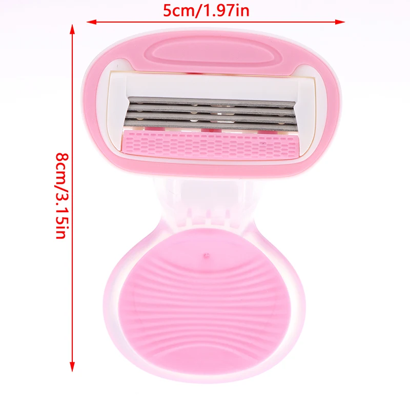 Mini couteau d\'épilation avec boîte pour femme, rasoir portable, lame de rasoir en acier inoxydable, enlever les poils du corps, outils de beauté, 1