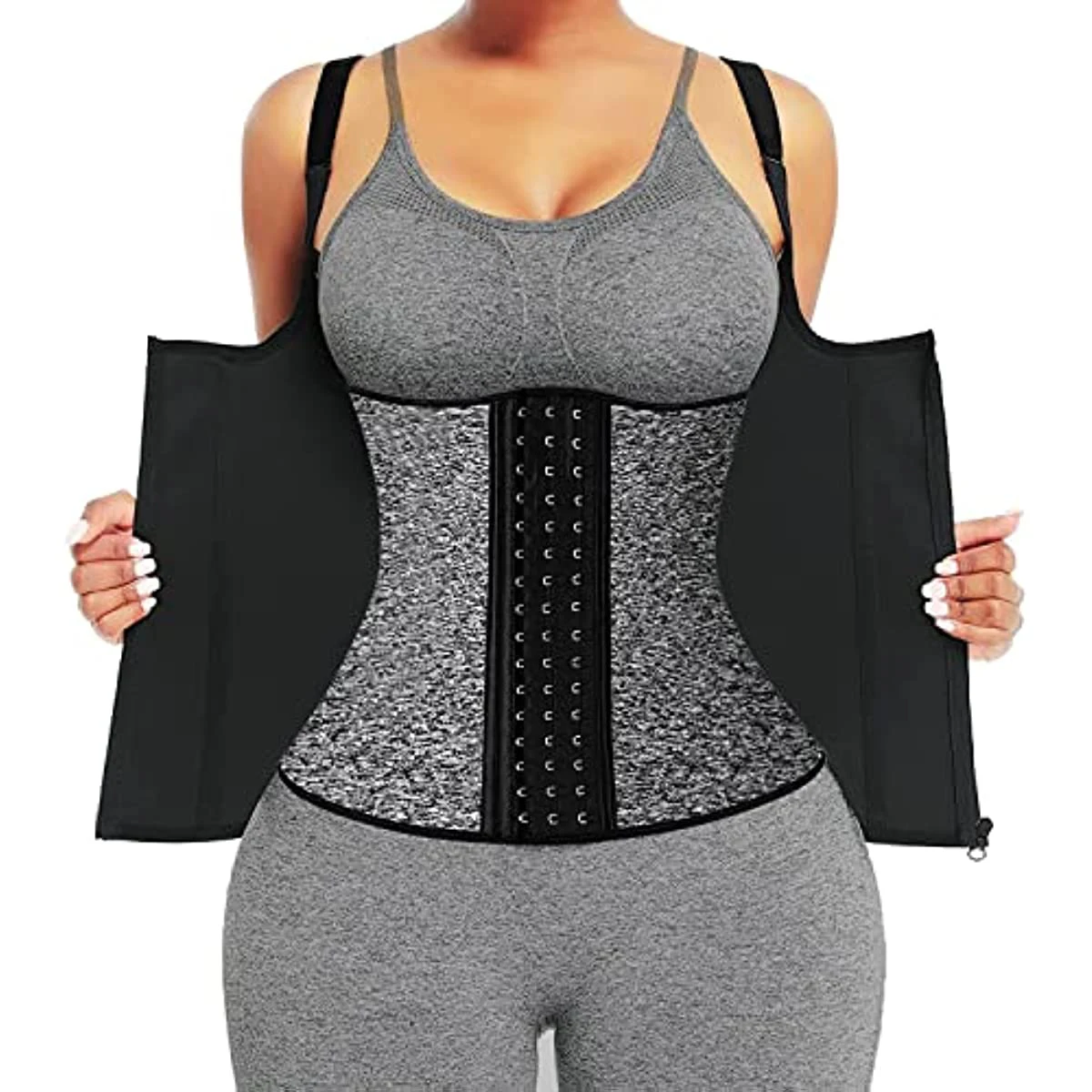 Women Waist Trainer Neoprene Sauna Vest Body Shaper Hot Sweat Work Out Tank Top Postpartum Recovery Slimming Belt