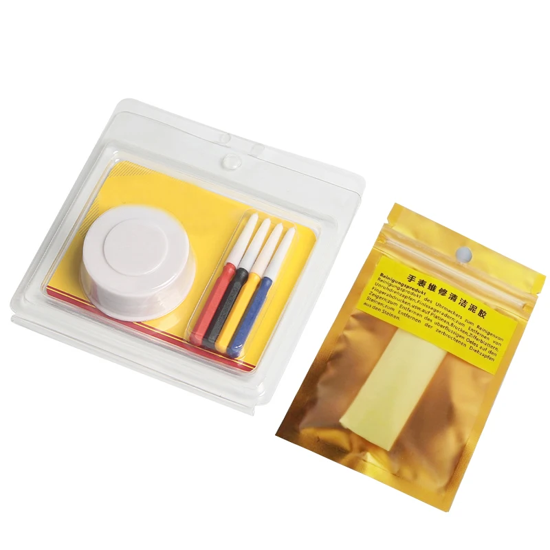 Watch Lubricant Oiler Oil Pin Pen Watch Part Lubricating Applying Repair Maintenance Tool Watch Movement Clean Clay Set