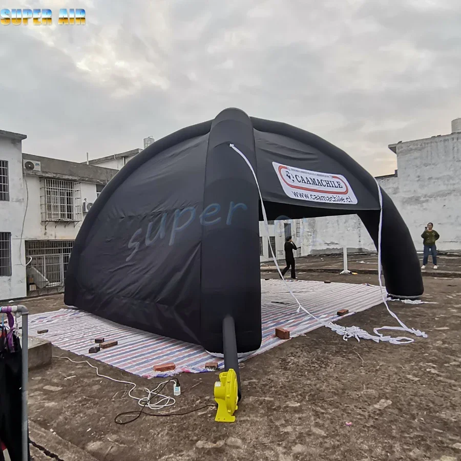 Best black inflatable dome tent inflatable spider tent with four legs for advertising