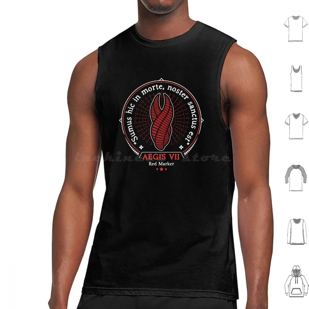 Red Marker Tank Tops Vest Sleeveless Cosmos Universe Dead Space Dead Space Survival Horror Game Gaming Gamer Video Game Video