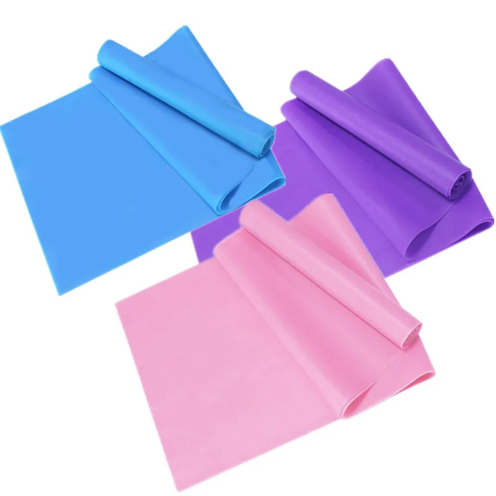 

3Pcs Yoga Strap Elastic Tension Belt Set for Home Stretching Flexibility Resistance Band Blue Pink Purple Yoga Strap