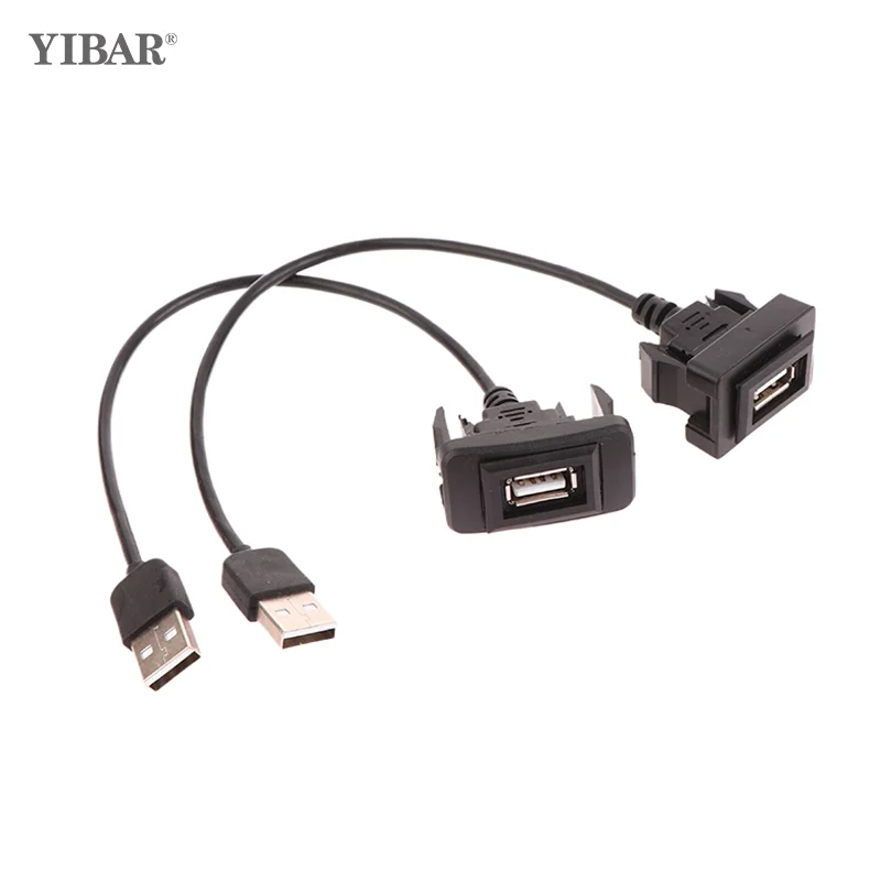 

Car Dashboard Flush Mount USB Panel Extension Cable Adapter Socket For Vigo RAV4 Toyota Vios Levin